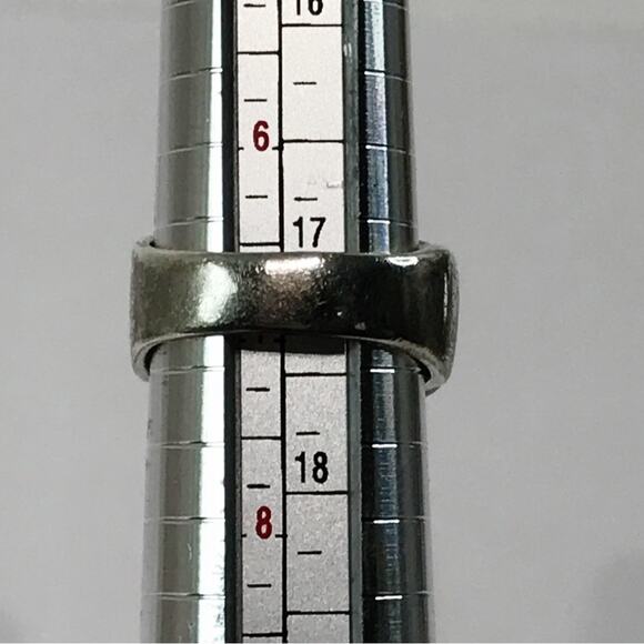 Vintage 925 Sterling Silver Milor Italy Ribbed Puffy Abstract Modern Ring 7 - Picture 15 of 15